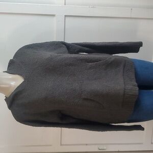 Marled hooded Knit sweater Size L